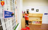 Diễn tập phương án đón trẻ mầm non, tiểu học trở lại trường